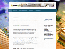 Tablet Screenshot of metalesrojas.com